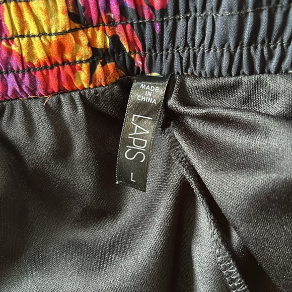 LAPIS💫Women's Black Floral Print Maxi Skirt - Picture 11 of 12